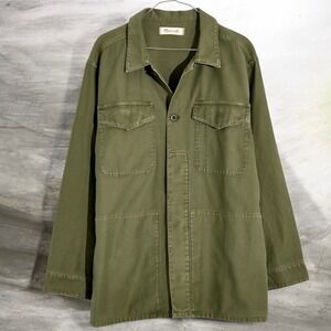 Madewell Mens Canvas Utility Jacket Tan Workwear Style Size L
